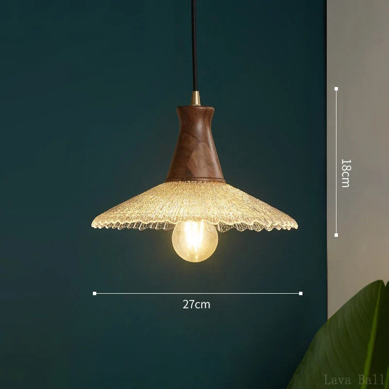 lustre suspension en laiton et verre pour décoration intérieure