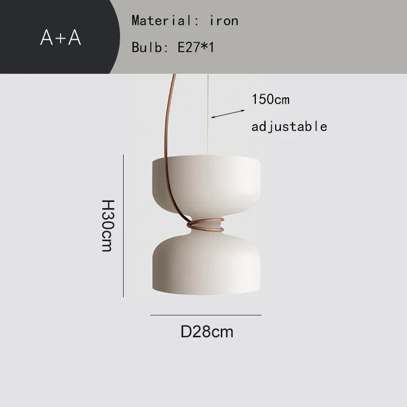 lustre moderne en métal pour 	 avec fil réglable