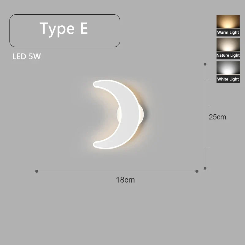 applique murale led minimaliste montée en surface