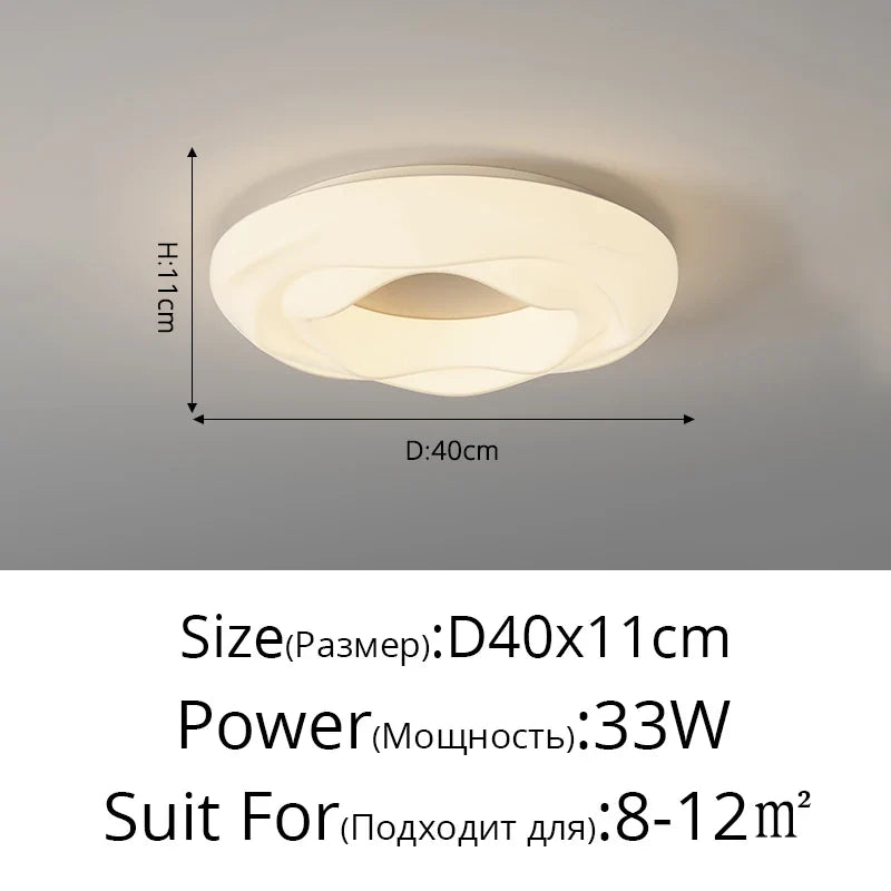 lustres style crème à spectre complet lampes créatives protection des yeux