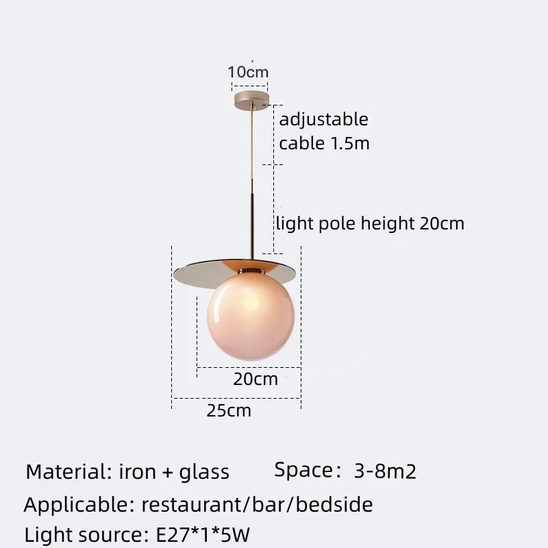 lustre à bulles de verre nordique créatif design original pour restaurants bars