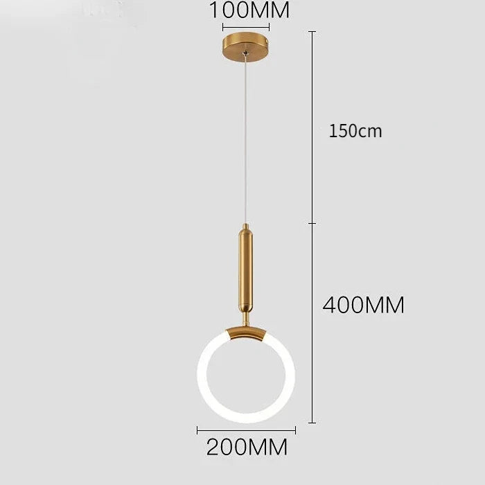 suspension design nordique moderne imperméable led décorative