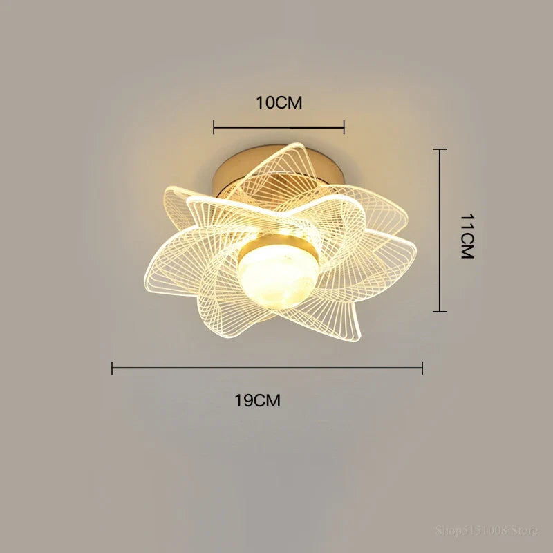 plafonnier led moderne nordique pour intérieur et balcon