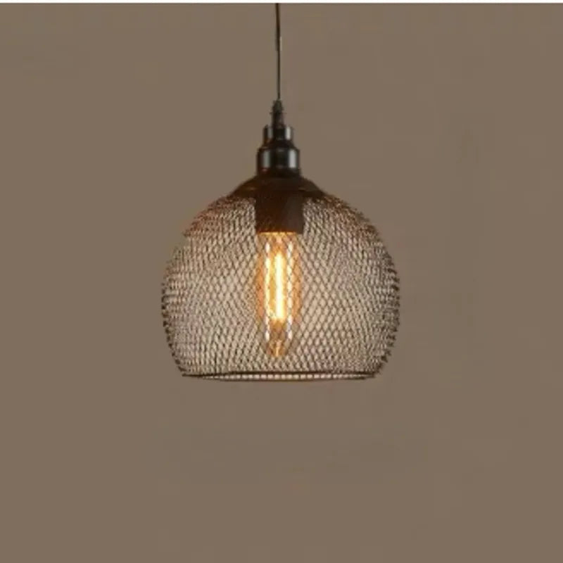 Nordique Restaurant Bar éclairage salon passerelle rétro or Rose Cage à oiseaux luminaire créatif moderne Simple lustre