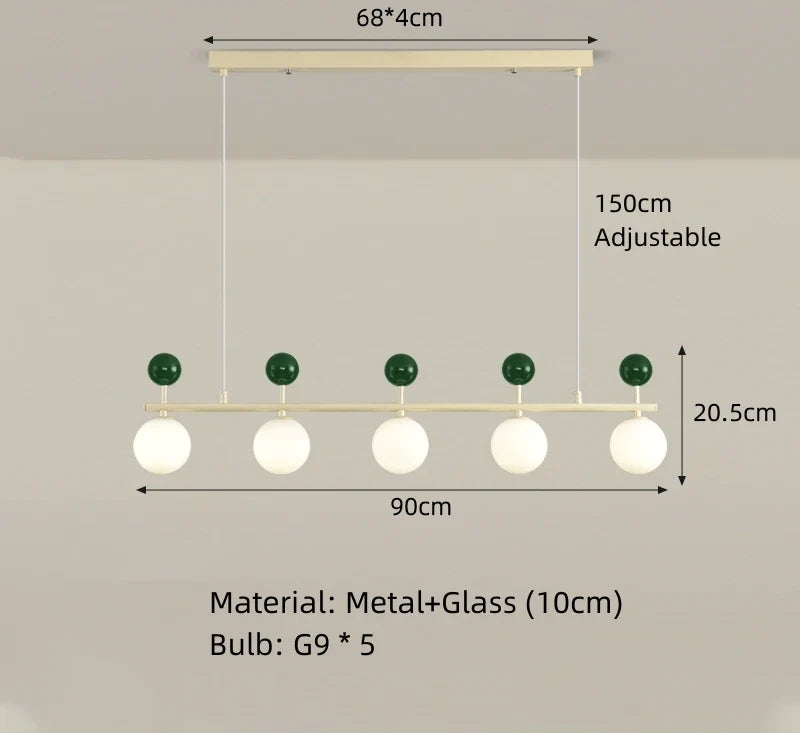 lustre en verre et métal 	 style éclairage dynamique