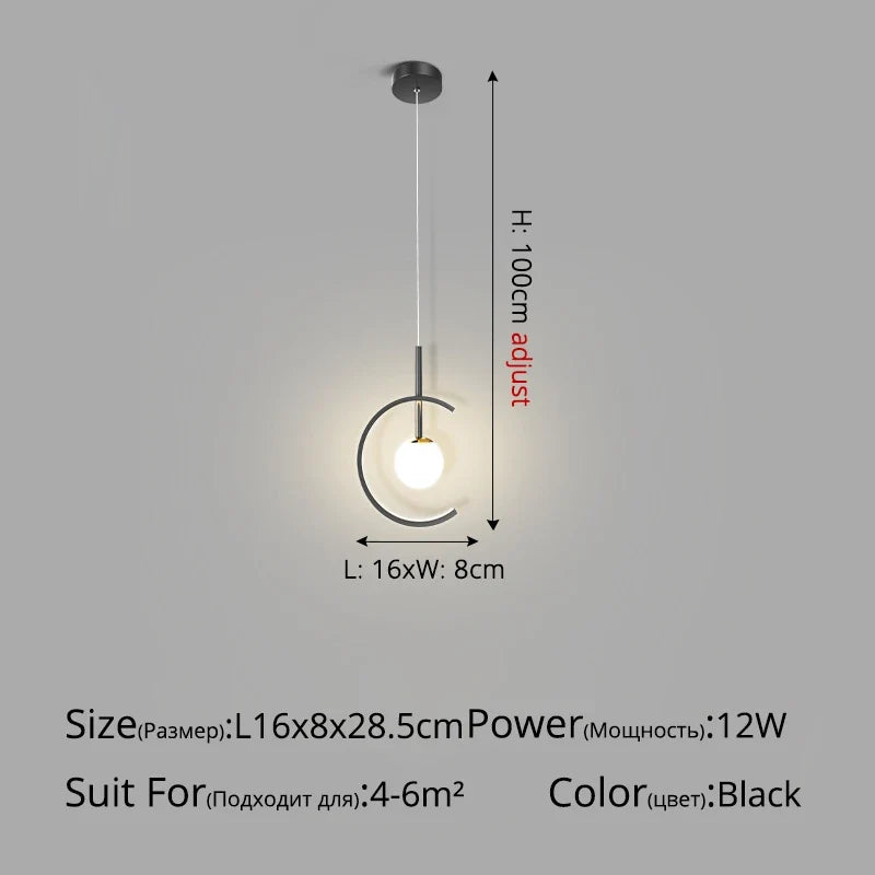 suspension de luxe minimaliste moderne et créatif