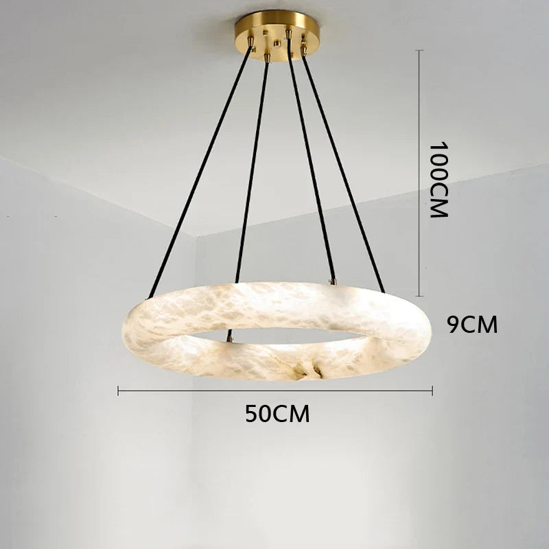 lustre en marbre naturel espagnol pour hôtel luxueux