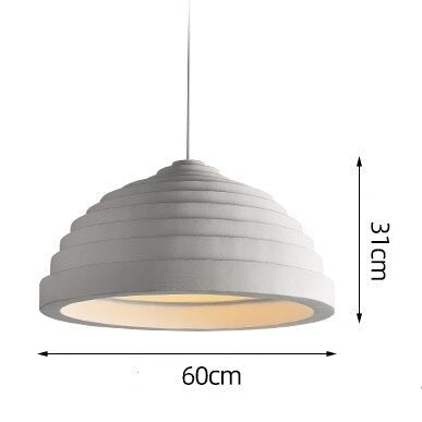 Suspension moderne avec abat-jour au design arrondie Jorja