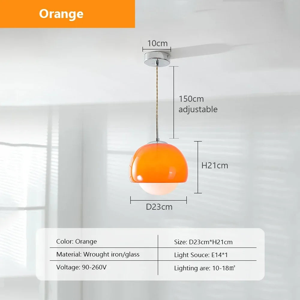lampe suspendue nordique en verre pour intérieur décoratif