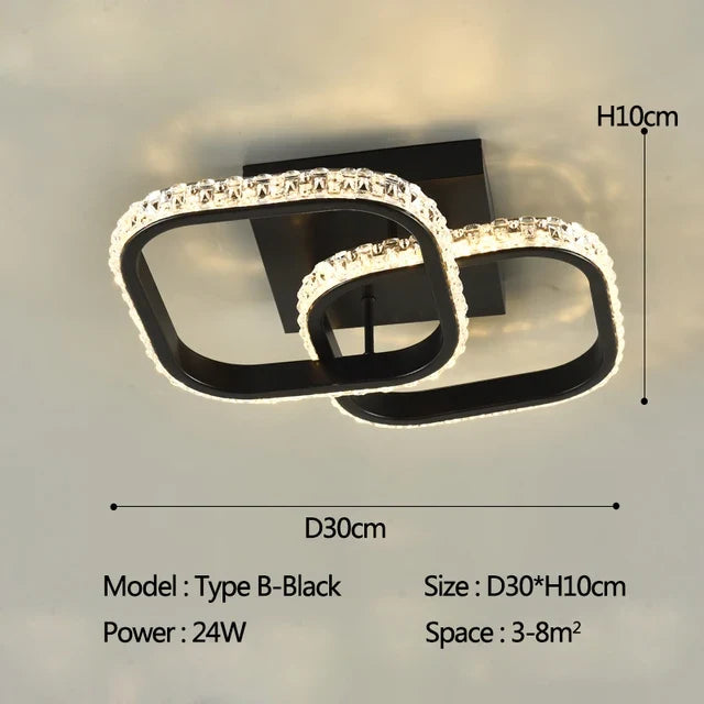 lustre led moderne pour allée couloir et intérieur