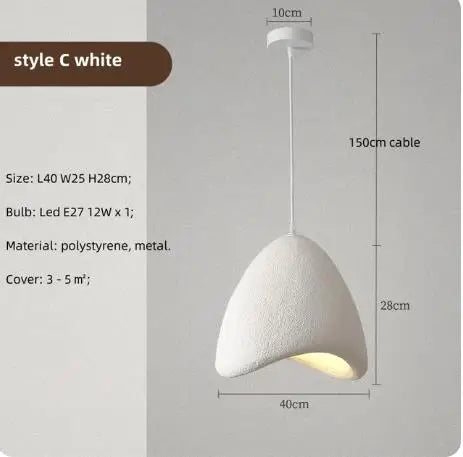 lustre led japonais créatif pour décoration intérieure artistique