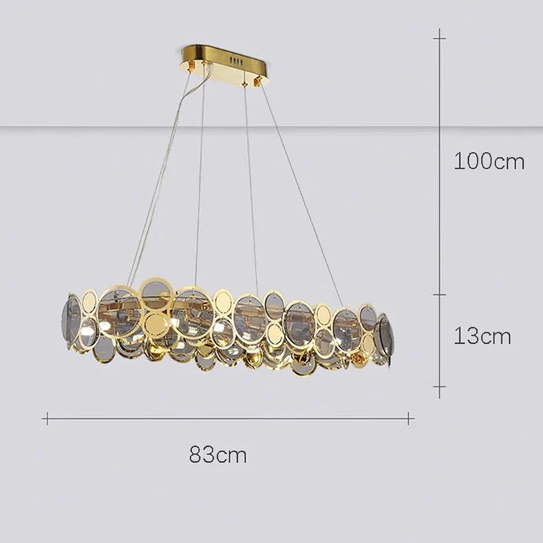 lustre moderne led de luxe pour éclairage intérieur