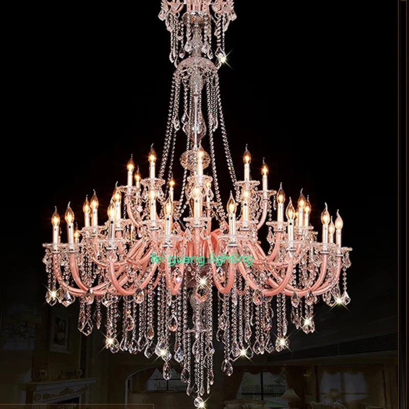 lustre moderne en cristal pour décoration intérieure élégante