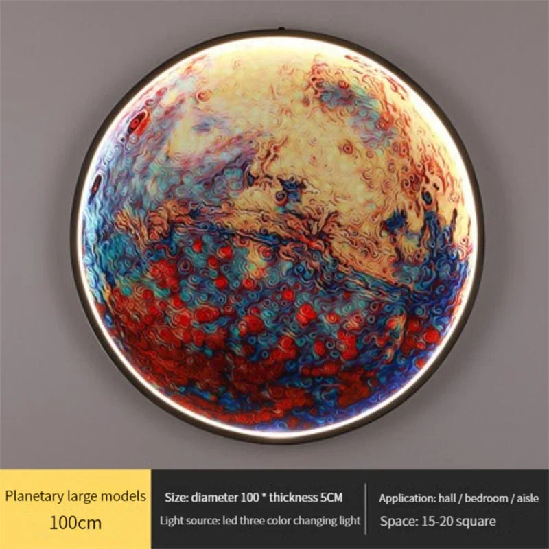applique murale led en forme de lune pour décoration intérieure