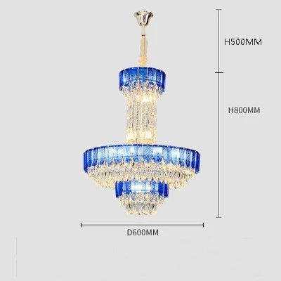 lustre en cristal de luxe pour hôtel et villa