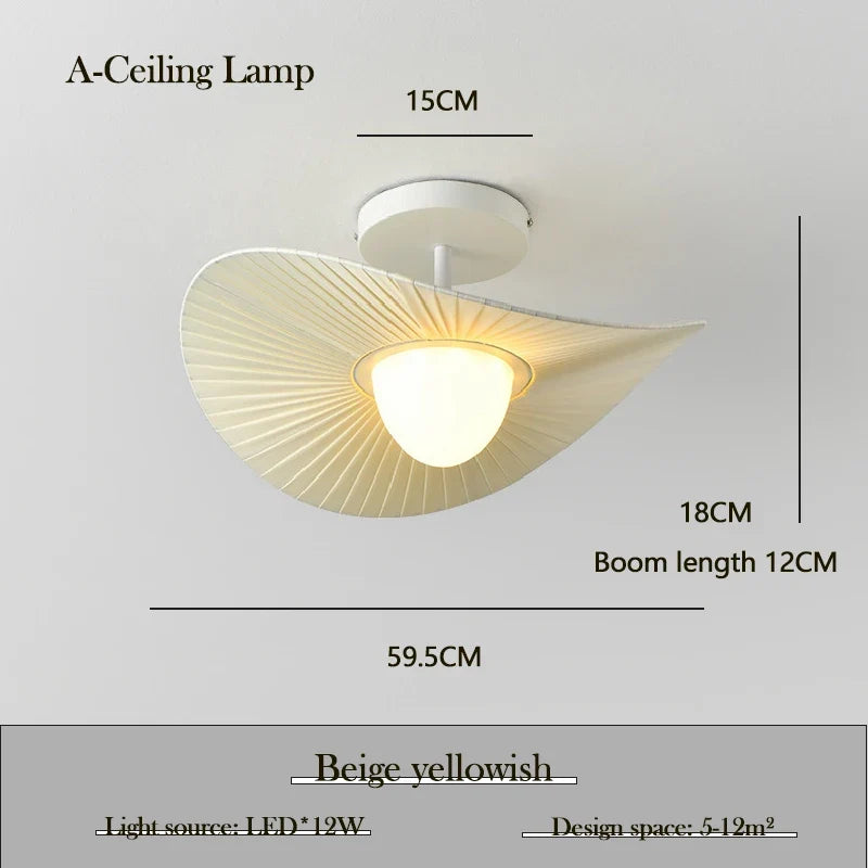 lustre en tissu moderne minimaliste pour intérieur élégant