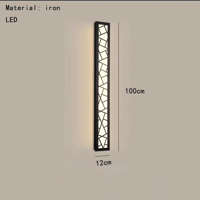 applique murale led style chinois lumière chaude 3000k acrylique métal