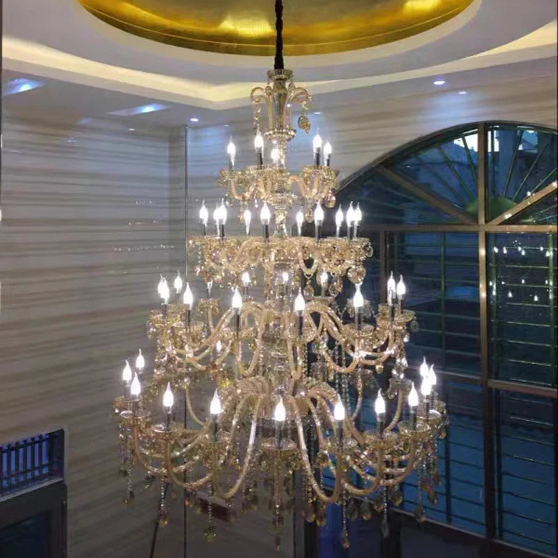 lustre moderne en cristal pour un éclairage élégant et raffiné