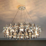 lustre moderne en cristal pour décoration intérieure élégante 2024