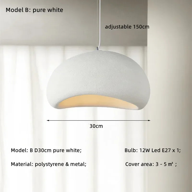 suspension japonaise wabi-sabi design simple pour intérieur
