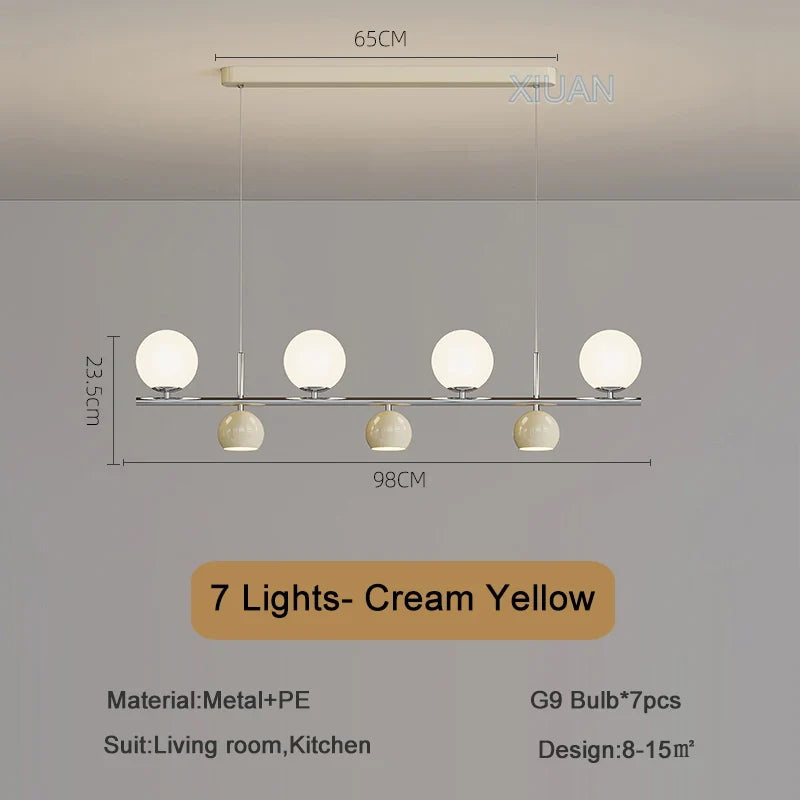 Suspension LED ronde lustre table