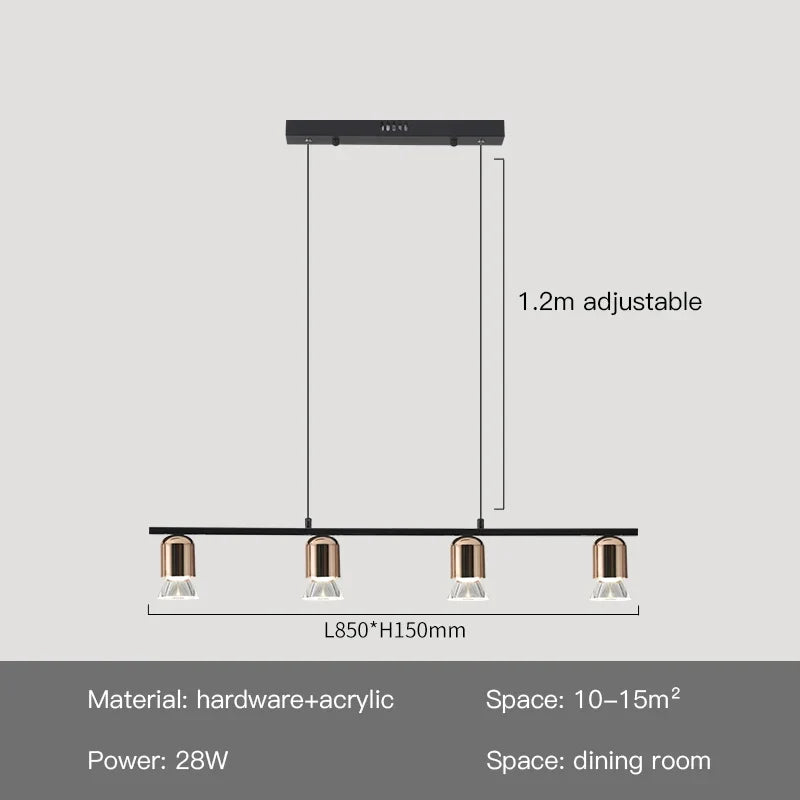 suspension led au design moderne et épuré pour intérieur original