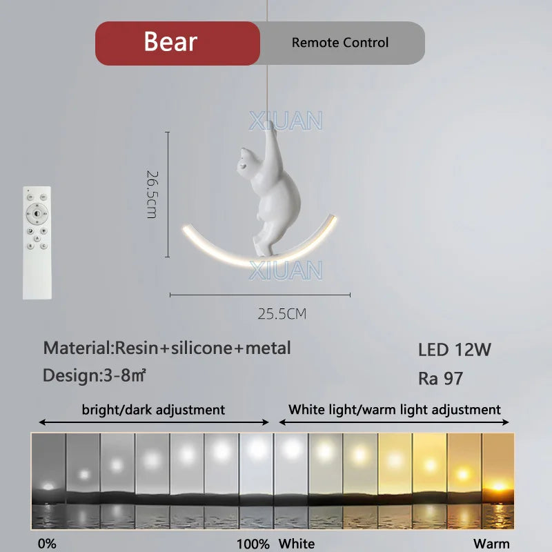 lampe suspendue déco licorne