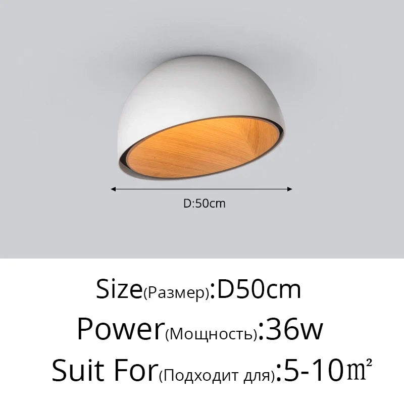 Moderne Simple bois LED lustre lumière balcon couloir créatif grain de bois lampe d'intérieur chambre Luminaires couleurs blanc ou noir