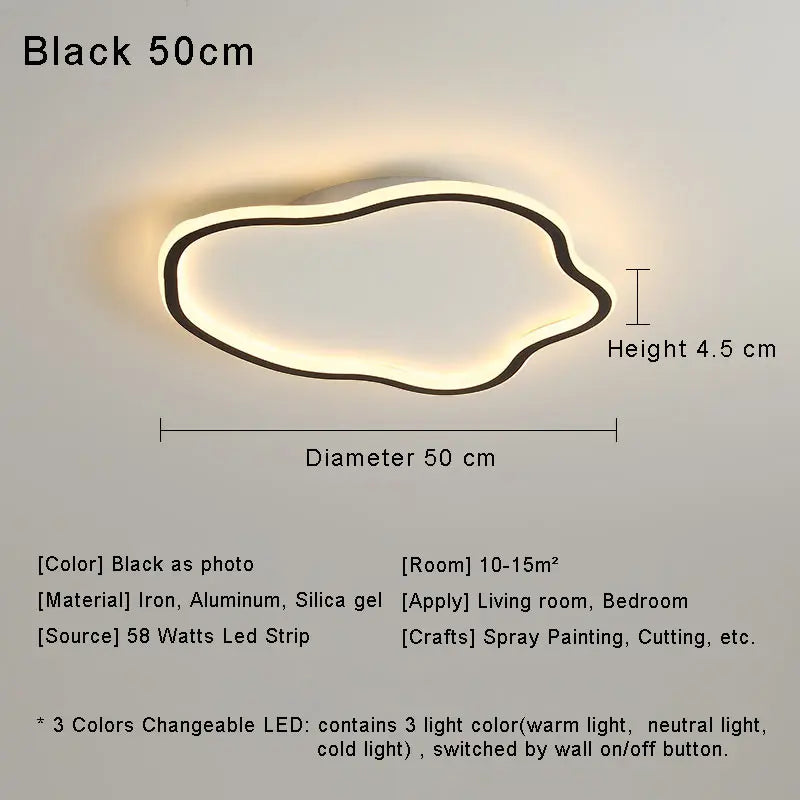 plafonnier led moderne pour éclairage intérieur décoratif