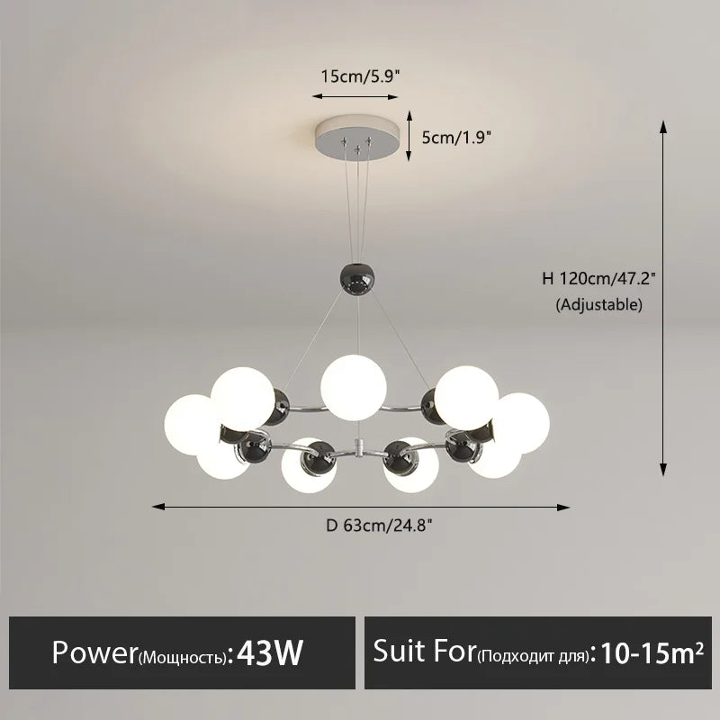 lustre suspendu éclairage décoratif moderne pour la maison