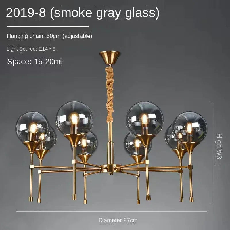 lustre moderne nordique design élégant pour éclairage d'ambiance