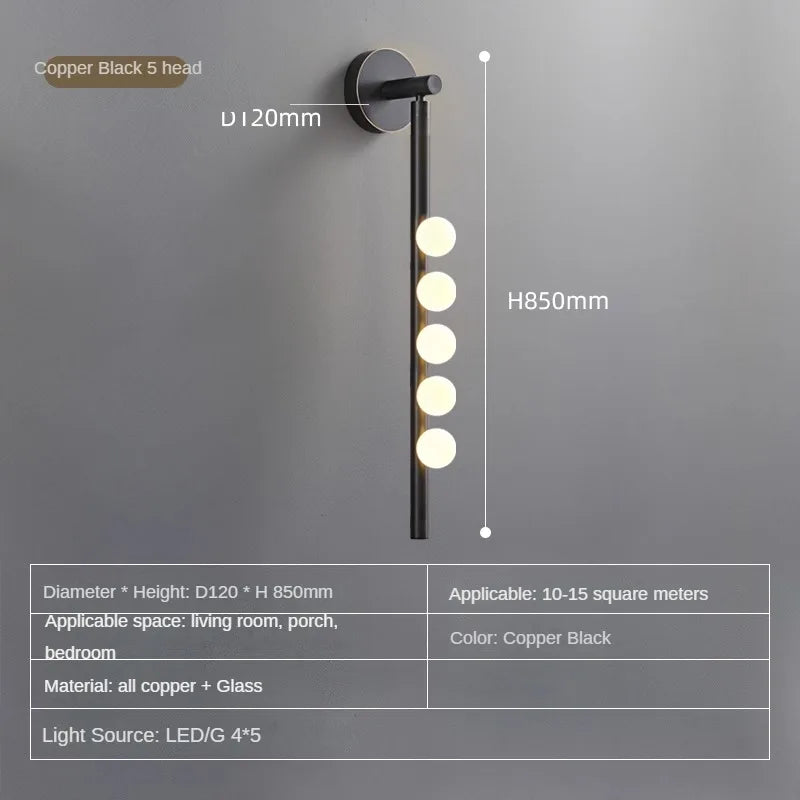 lampe de chevet en cuivre style industriel moderne