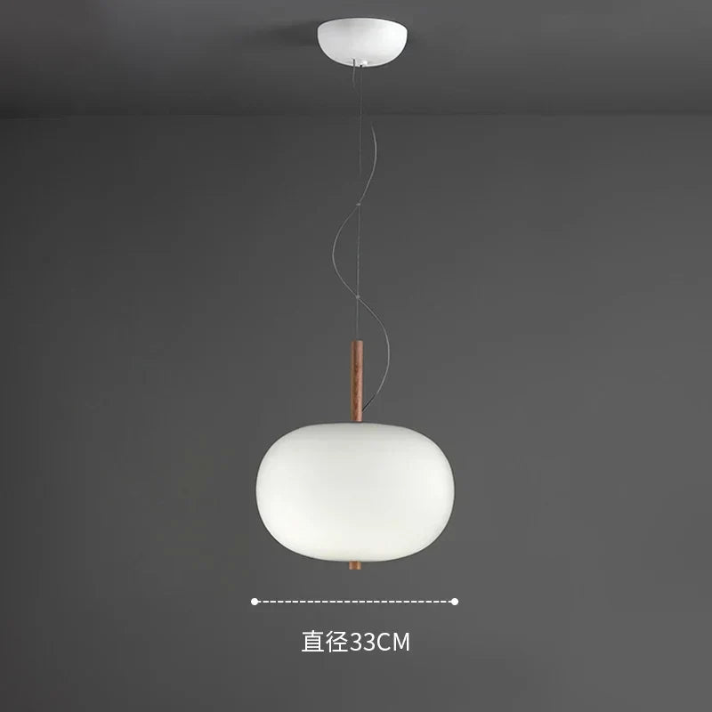 lustre nordique en verre avec suspension led pour décoration