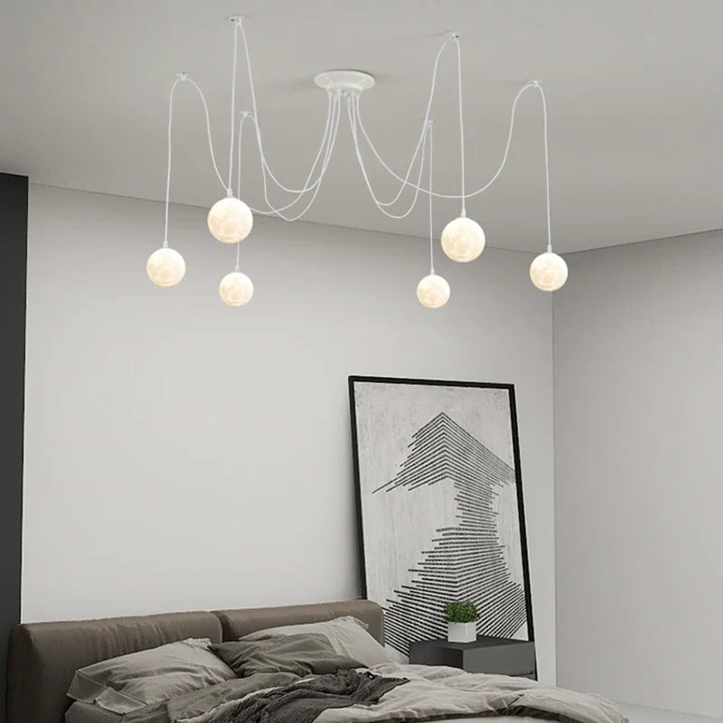 lustre multi lumières suspendues style nordique pour commerces
