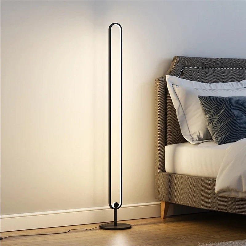 lampadaire minimaliste avec gradation et design moderne