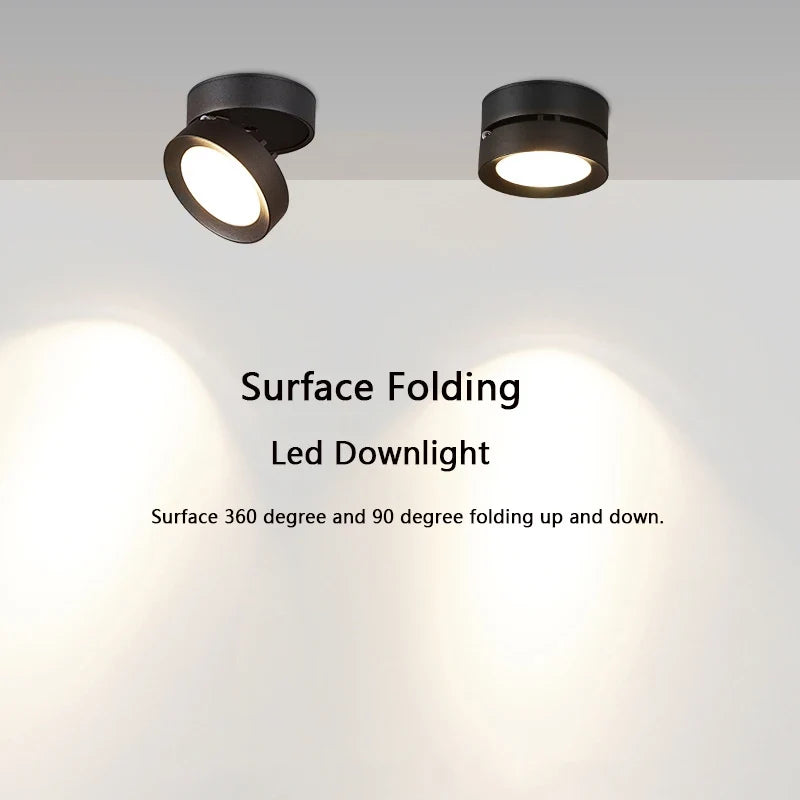 spot led pliable encastrable en aluminium pour maison ou bureau