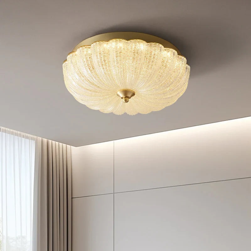 Warm and romantic children's room bedroom ceiling lamp, cream air, master bedroom ceiling light