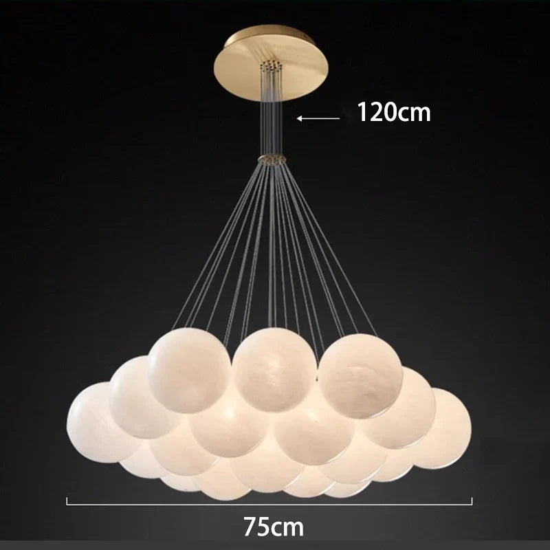 Lustre led boules suspendues au design moderne