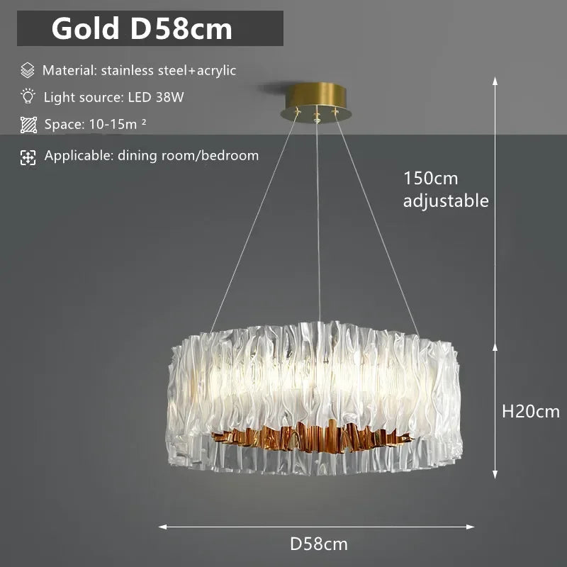 lustre design suspendu pour décoration intérieure moderne élégante