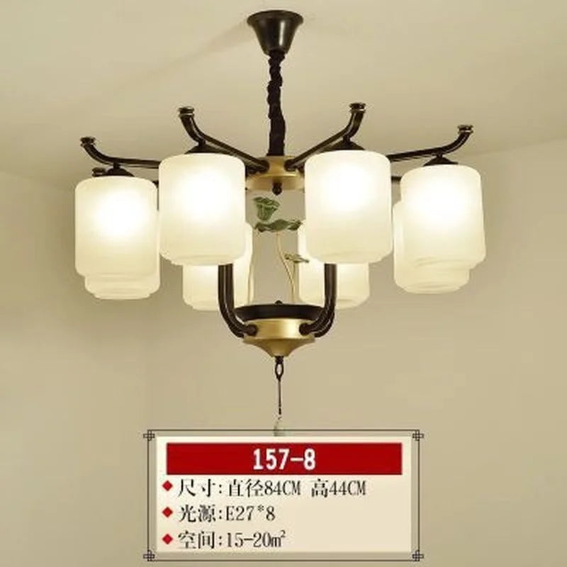 lustre rétro chinois pour un éclairage élégant et chaleureux