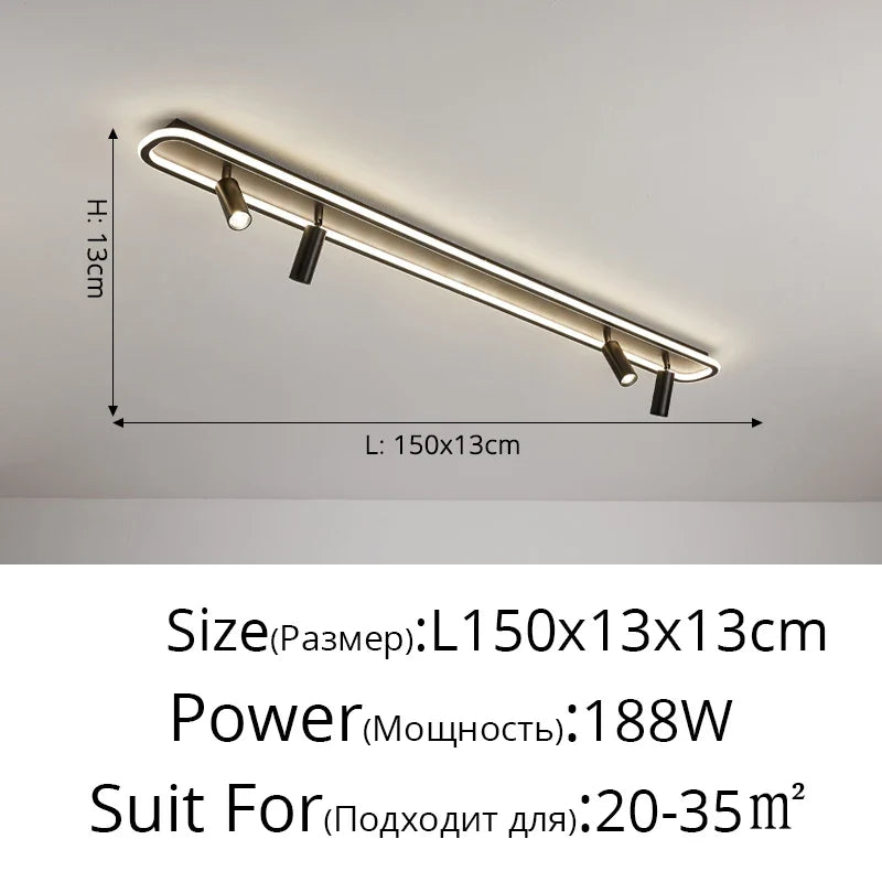 Plafonnier Acrylique LED à spots