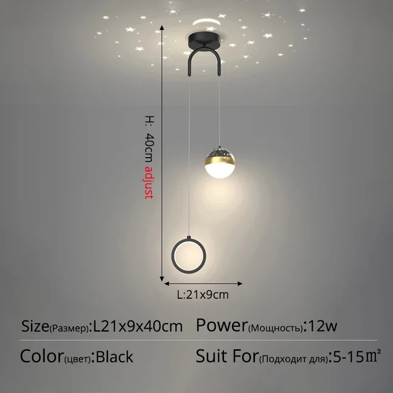 suspension moderne décorative idéale pour ciel étoilé
