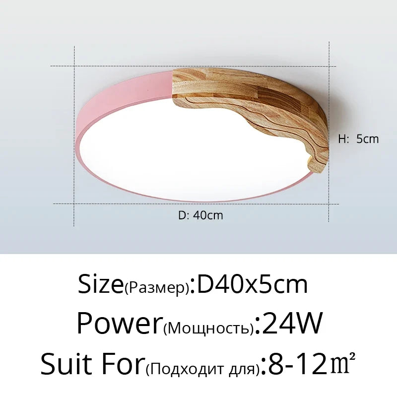 plafonnier led encastrable style nordique macarons ronds romantiques luminaire créatif moderne