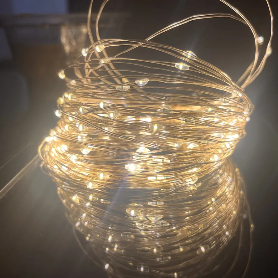 guirlande lumineuse led usb étanche pour décorations de fête