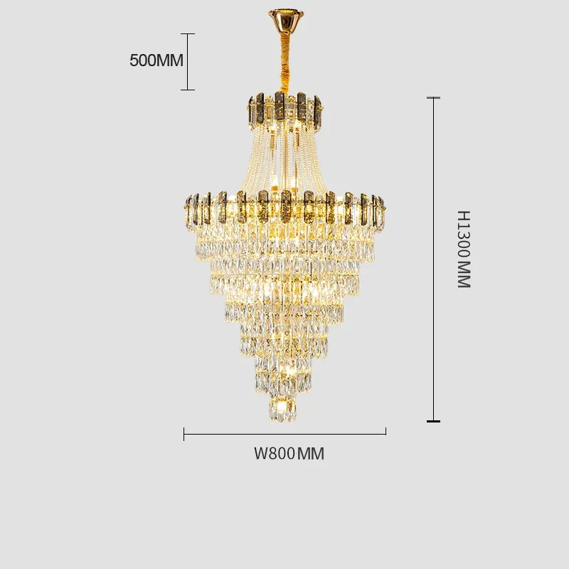 lustre en cristal design contemporain pour intérieur élégant
