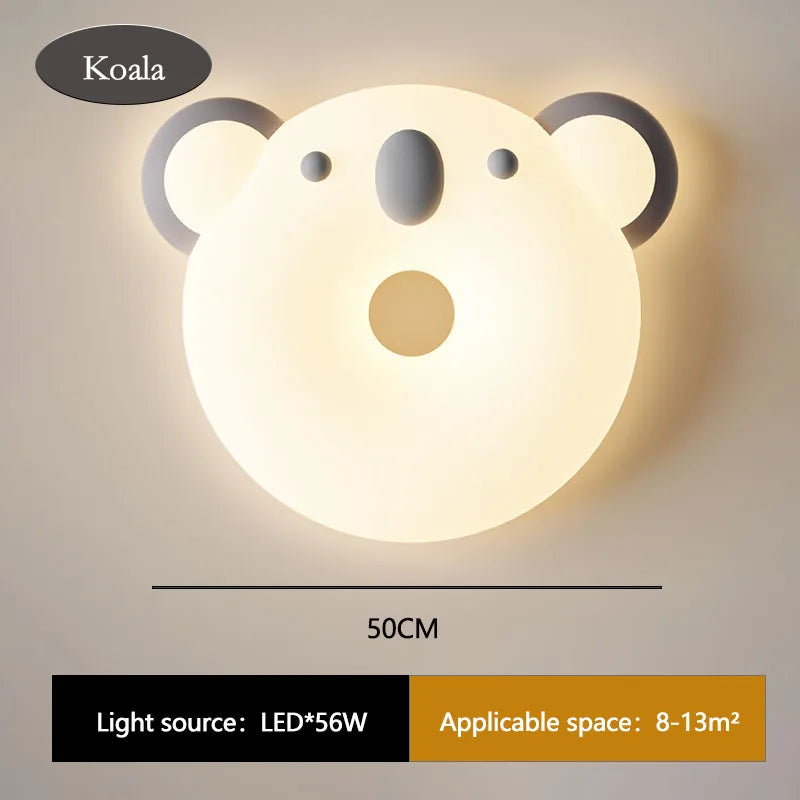 plafonnier led chat mignon pour chambre d'enfant prince et princesse