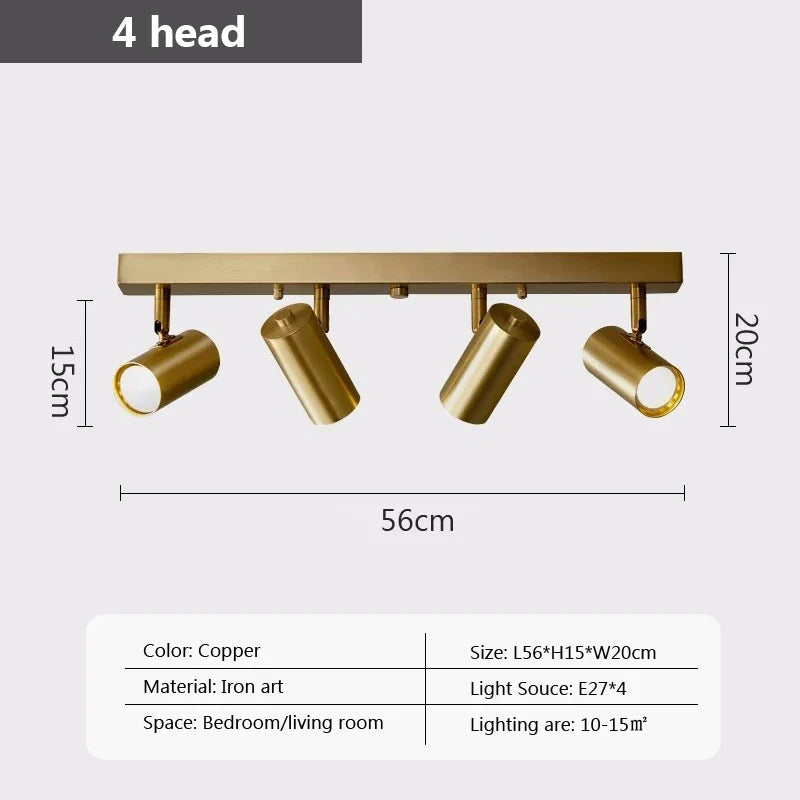 lustre moderne avec projecteurs led pour intérieur