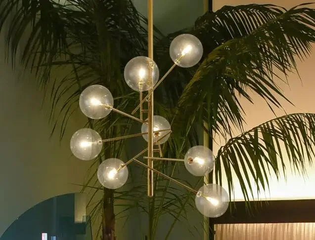 suspension en verre moderne pour décoration créative et élégante