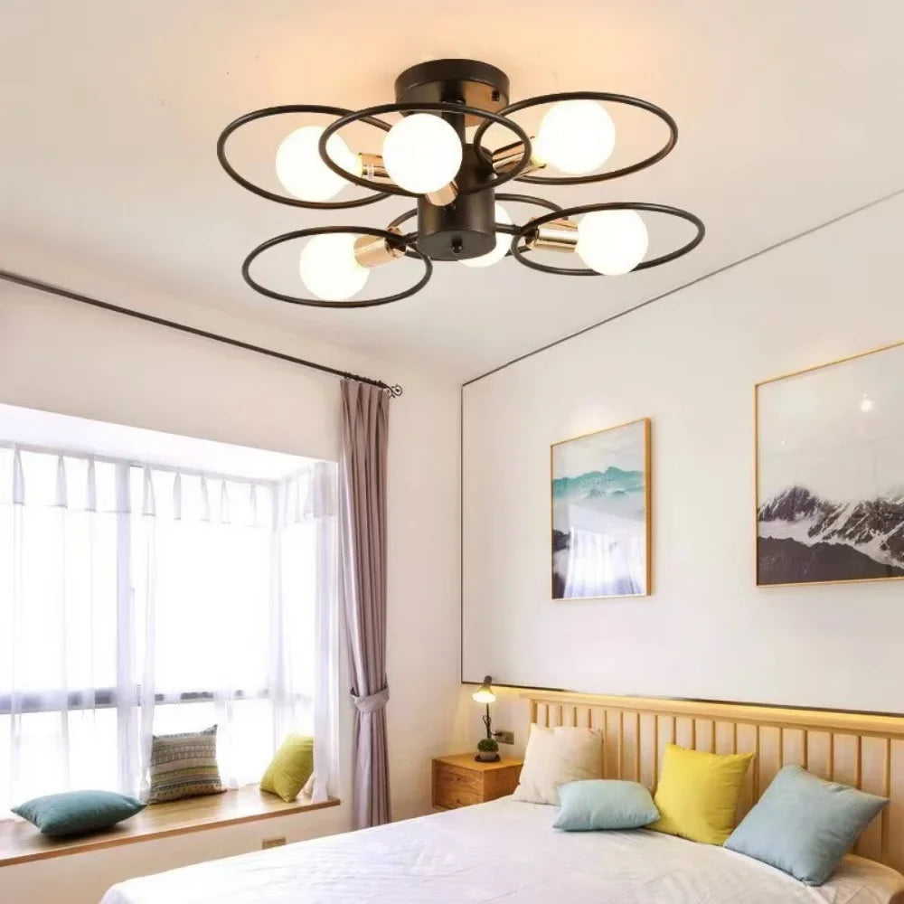 plafonnier led design moderne décoratif couleur changeante