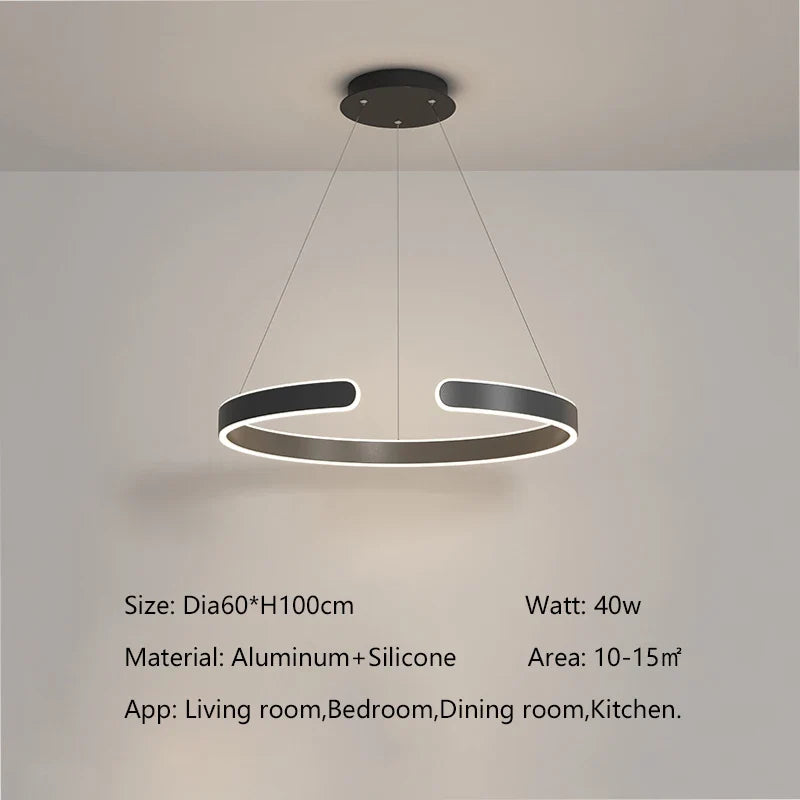 lustre moderne lumineux pour un éclairage élégant intérieur
